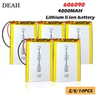 Литий-полимерная аккумуляторная батарея 3,7 в 4000 мАч 606090 для GPS-камеры