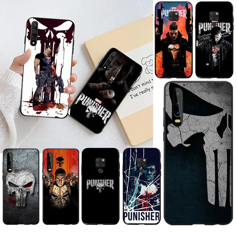 Мягкий чехол CUTEWANAN The Punisher Frank Castle для Huawei P40 P30 P20 lite Pro Mate 30 20 P Smart 2019 prime|Бамперы| |
