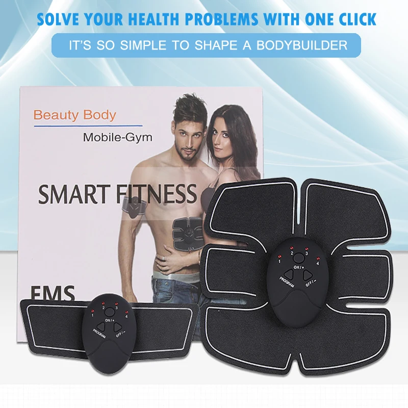 Беспроводной Смарт стимулятор мышц живота Электрический массажер для снижения