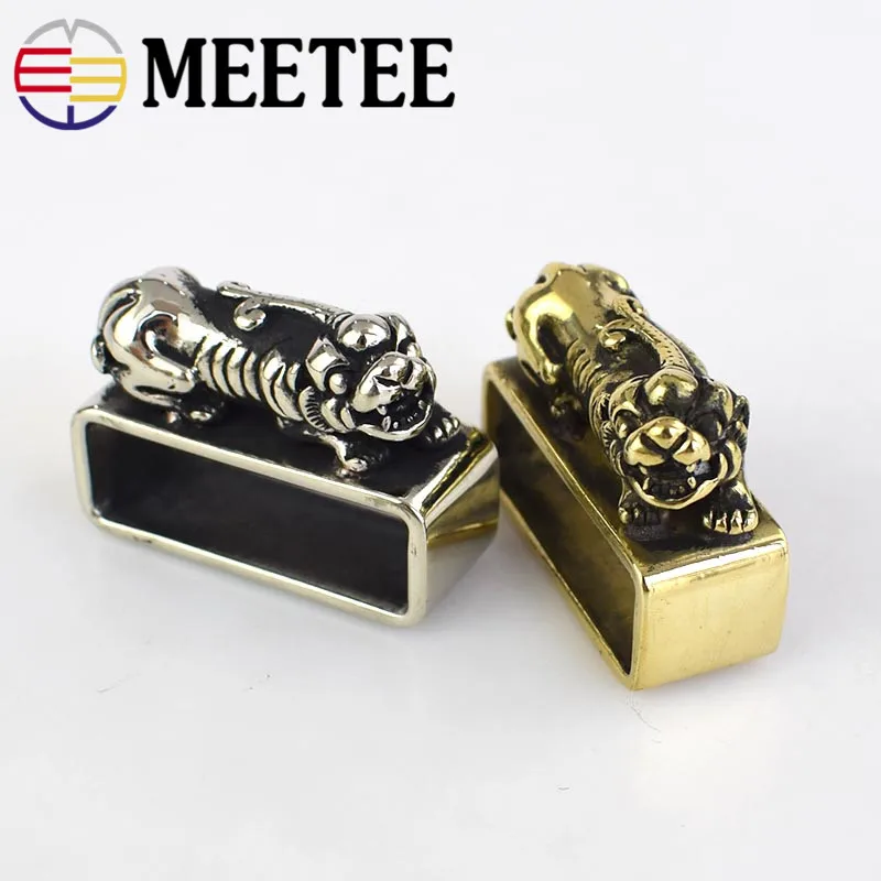 Meetee 1 шт. 38 мм ручное кольцо из чистой меди пряжка для ремня металлическая