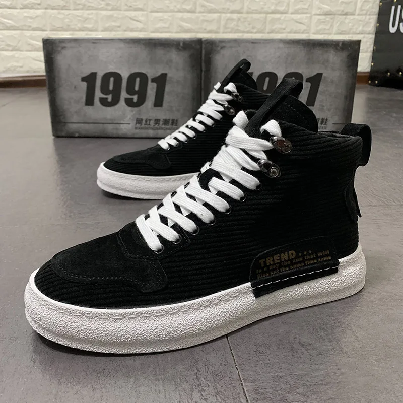 2021 Hip hops New Luxury Mens Casual Fashion shoes High Top Men Sneaker Lace-up Hop Tenis Sapato Masculino Leather Boots |