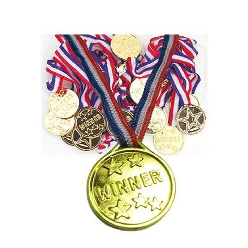 100 шт. золотые медали для детей первое место призовая школа победители спортивных