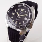 Автоматические Мужские часы для дайвинга, 44 мм, 200 м, PT5000NH35A, резиновый ремешок C3 Lume Hands, черный циферблат, сапфировое стекло