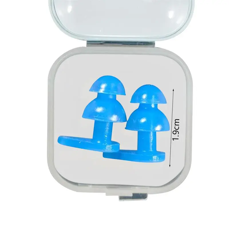 

1 Pair Swimming Earplugs Reusable Waterproof Soft Anti-Noise Noise Cancelling Silicone Swim Earplugs for Kids Children