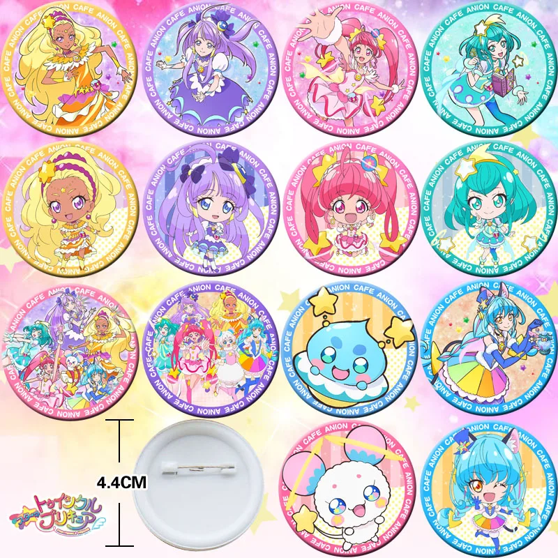 

18pcs Star Twinkle Pretty Cure Bedge Collect Backpack Bags Badge Button Brooch Pin Souvenir Anime Cosplay Gift