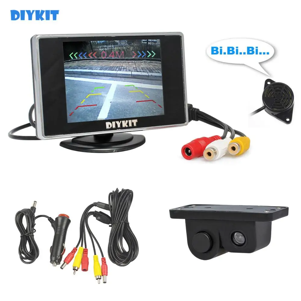 Автомобильный монитор заднего вида и резервная камера с радар датчиком|Датчики