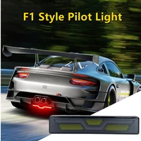 12v f1 style led car rear diffuser spoiler led brake lights bumper cover pilot lamp for bmw for benz for vw universal car