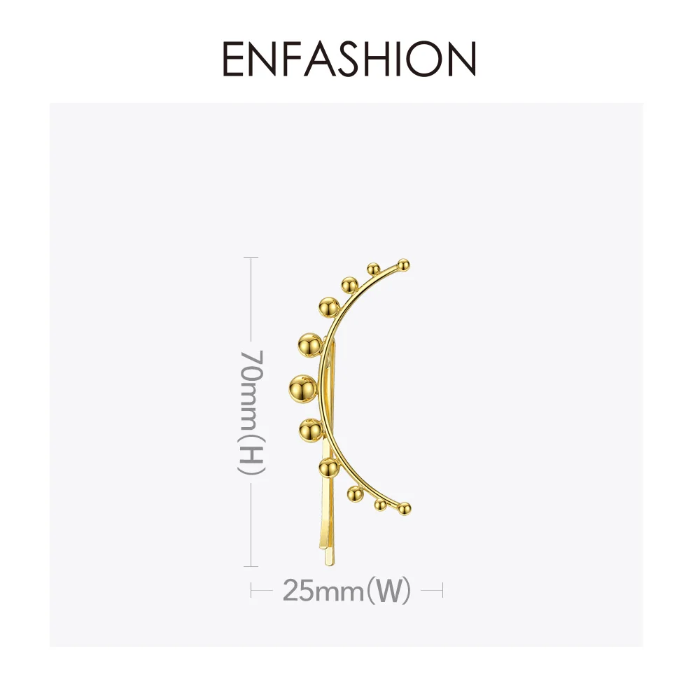 ENFASHION шариковые заколки для волос для женщин, аксессуары золотого цвета, заколки на голову, модные украшения для волос, подарки для девочек и друзей E1098