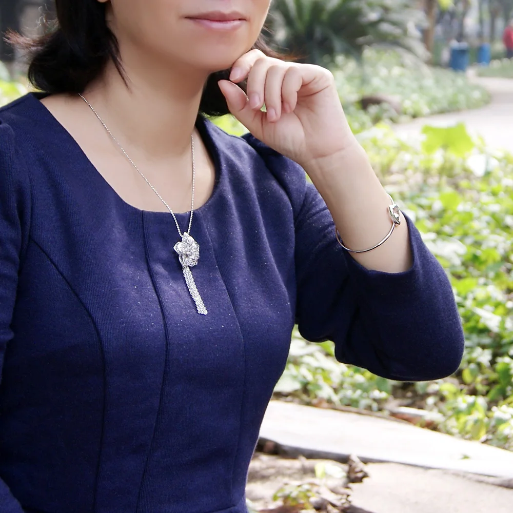 

OL Style Women's 925 Sterling Silver Bracelet Cute Heart Bracelet Open Design Student Fine Jewelry Birthday Gift