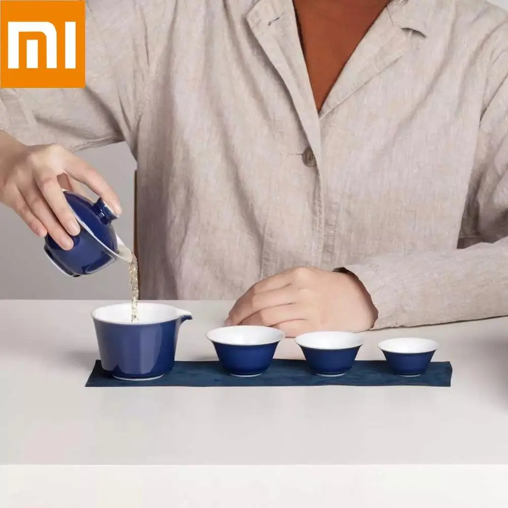 Портативные дорожные чайные сервизы Xiaomi Xiaopao для дома и офиса керамический