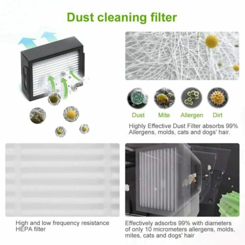 

For IRobot Roomba I7 Plus E5 E6 E7 FILTERS KIT SPARE PARTS VACUUM CLEANER
