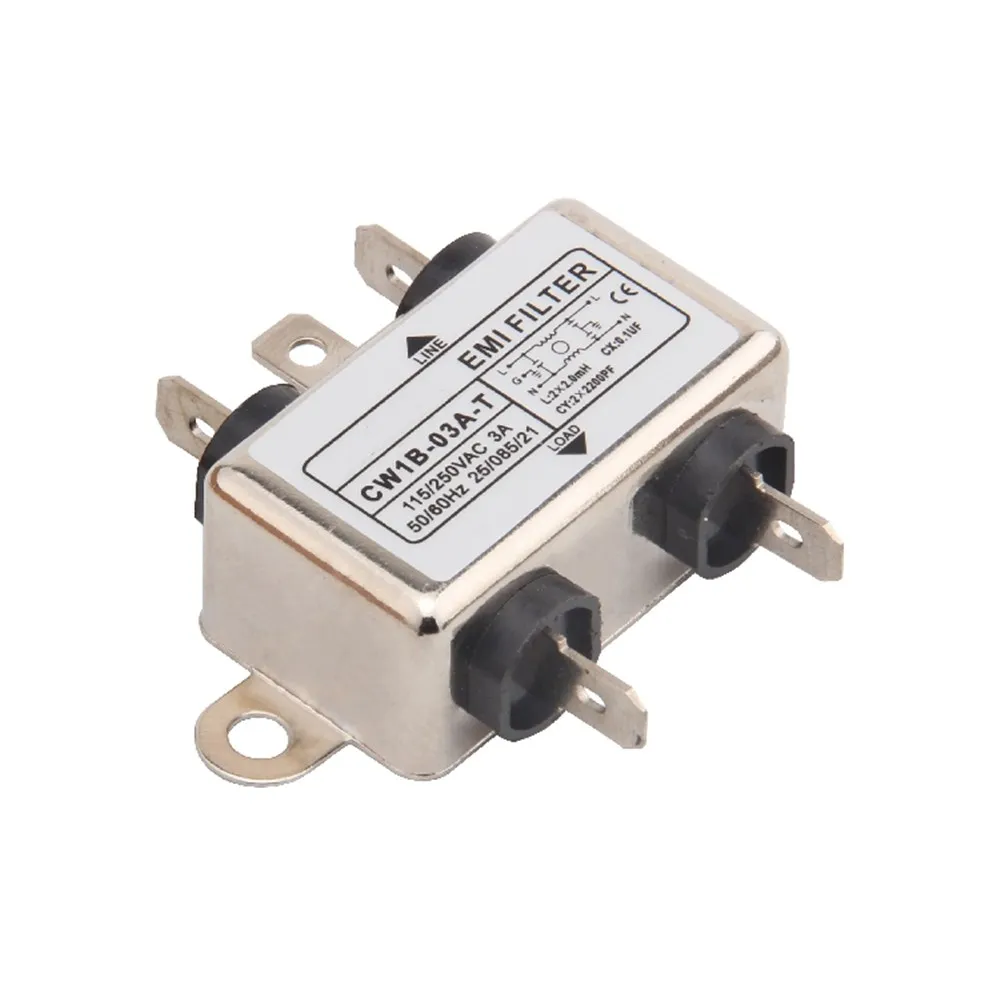 EMI Filter CW1B-03A-T 3A 115V 250V CW1B 50/60HZ
