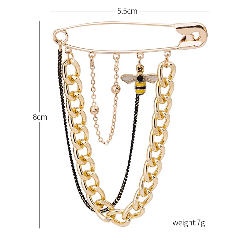 Металлическая цепочка серия булавка металлическая брошь монета дьявола любовь