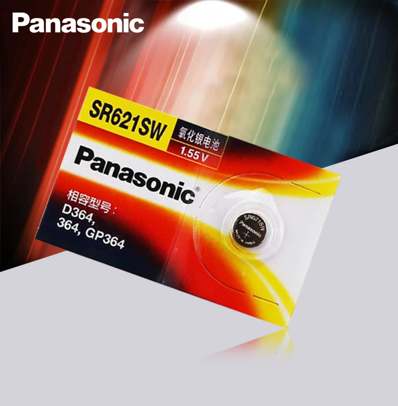 1 упаковка SR621SW оксид серебра 6 8 мм * 2 батарейки для Panasonic AG1 364 164 D364 L621 55 v |