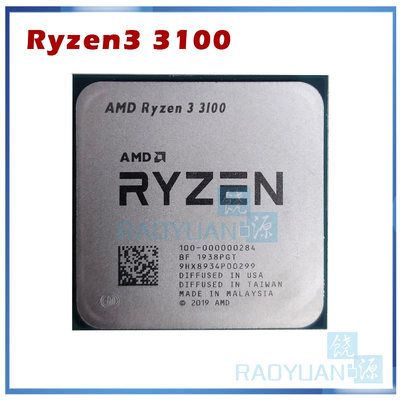 

AMD Ryzen 3 3100 R3 3100 3.6 GHz Quad-Core Eight-Thread 65W CPU Processor L3=16M 100-000000184 Socket AM4