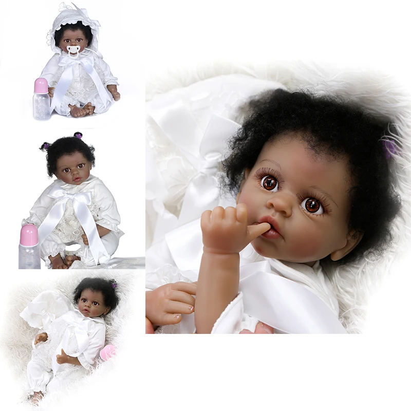 

NPK Original 55cm Real Size Doll Reborn Cloth Body Baby Toddler Doll Baby Realistic Dolls Reborn Bebe Girl Dolls Toys For Girls