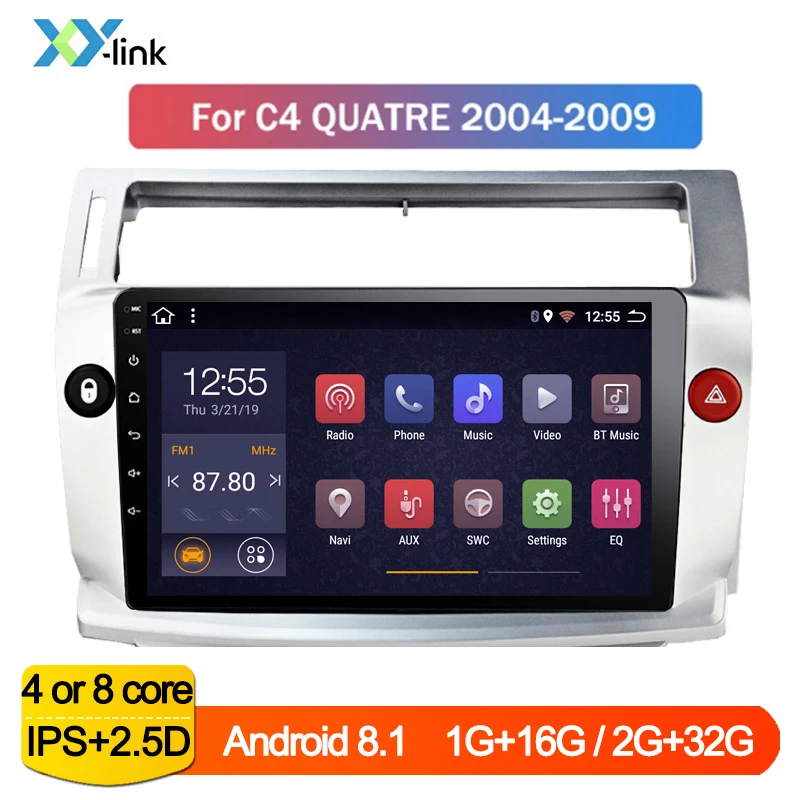 Автомобильный мультимедийный плеер 9 дюймов Android 8 1 радио стерео система