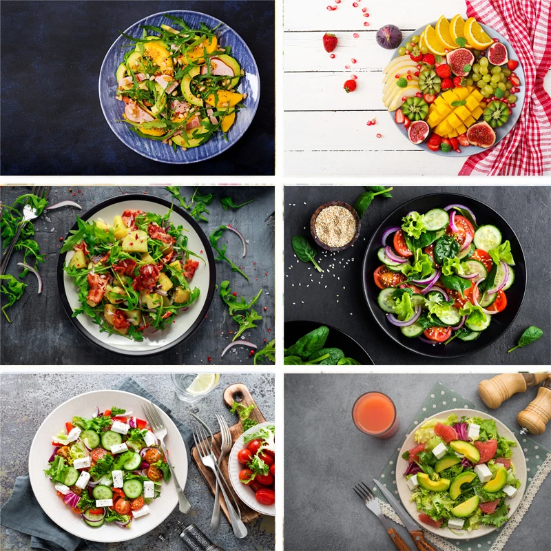 Фон для фотостудии Nitree с изображением древесины салата оранжевого цвета HD