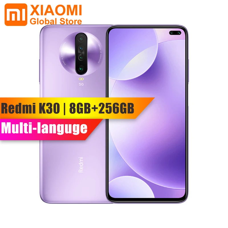 Xiaomi Redmi K30 смартфон с восьмиядерным процессором Snapdragon 730G ОЗУ 8 ГБ ПЗУ 256 64 мп 4500 мАч