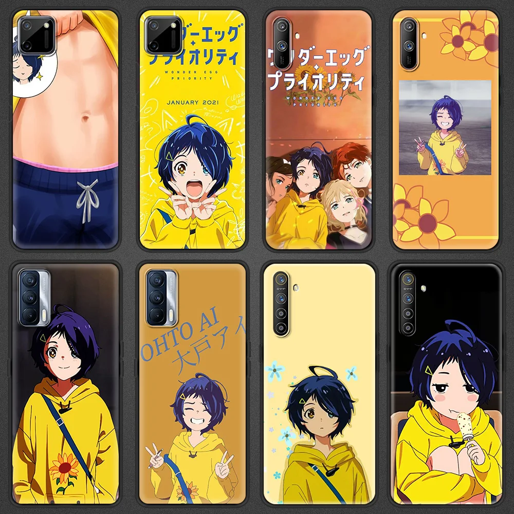 

Wonder EggS Priority Ai Kawaii Soft Cover Case for Realme C3 C11 C15 5 6 7 7i 8 Pro X7 X50 XT Pro GT Neo V15 5G Luxury Shell