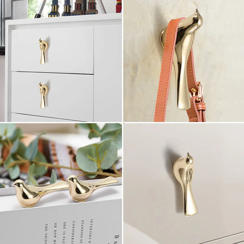 2 шт. настенные крючки для мебели в виде птиц|Ручки шкафа| |