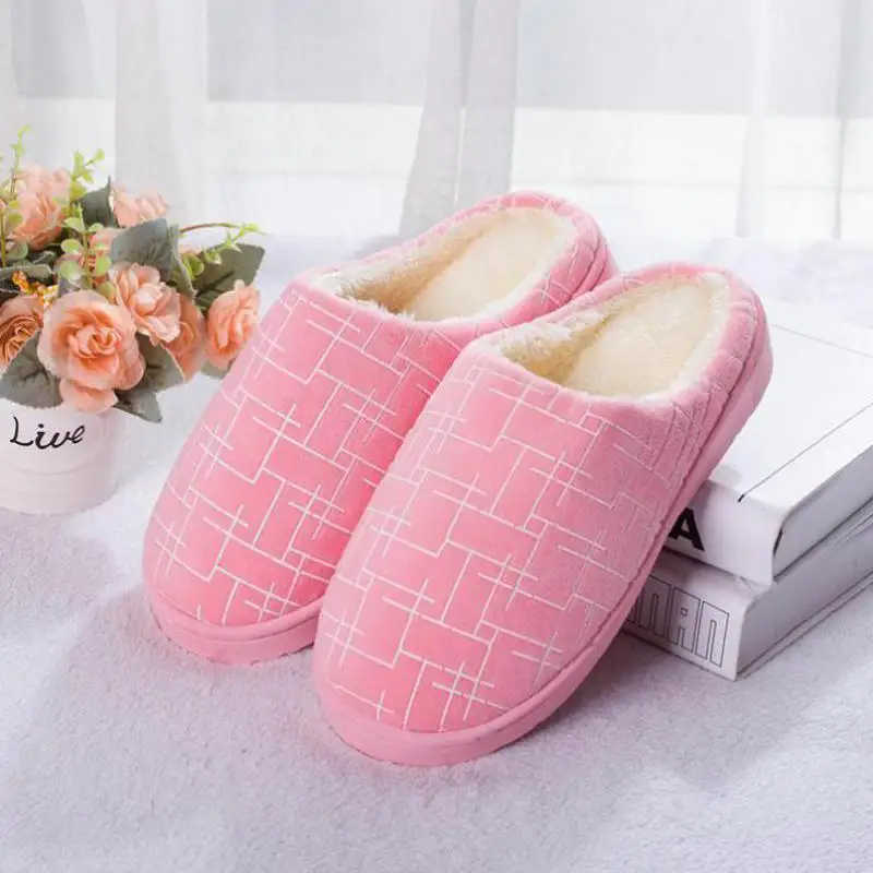Женские домашние тапочки женская обувь нескользящие плюшевые теплые для мужчин