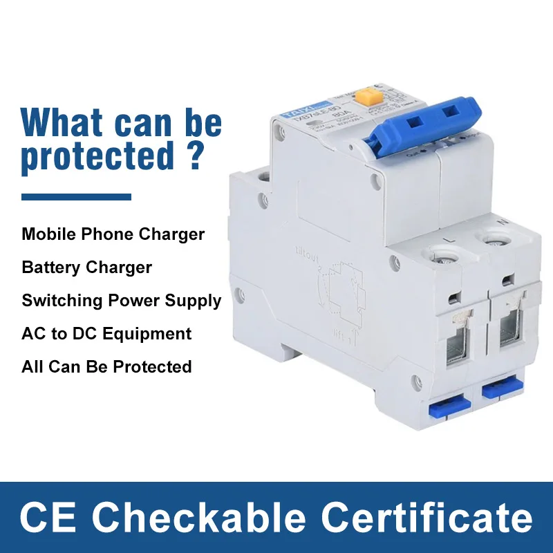 Автоматический выключатель переменного тока TAIXI RCBO RCCB 220 В 110 10 А 16 20 32 40 63 30 мА 15