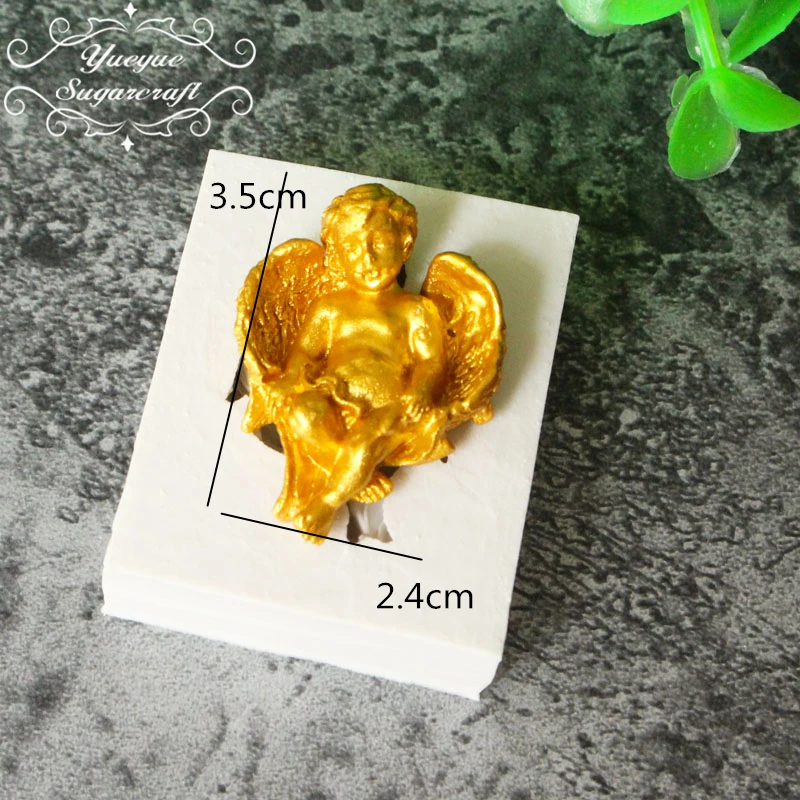 Yueyue Sugarcraft Angel baby силиконовая форма помадка форма для украшения торта инструменты форма для шоколадной мастики