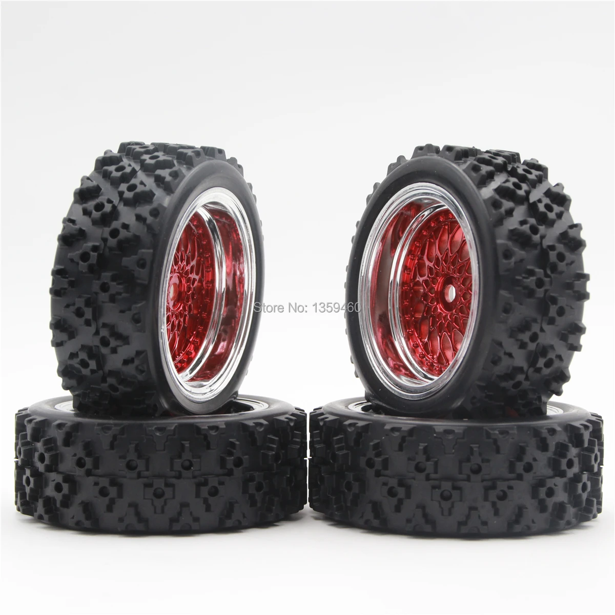 4 шт. 1/10 RC мягкая резиновая шина для раллийной езды модель 10041 Y12CR 3/6/9 мм офсет 1:10