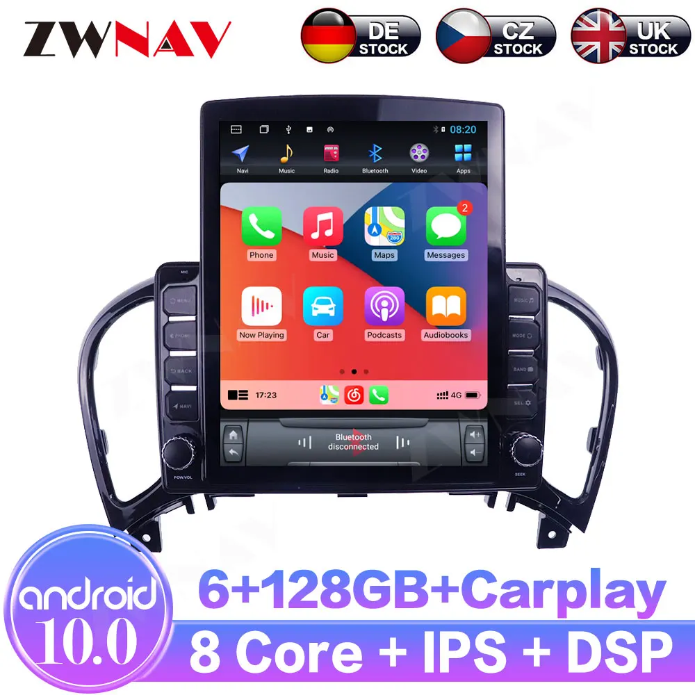 

Android 10 For Nissan Juke 2011-2016 6+128 IPS Touch Screen Receiver Car Multimedia Radio Player GPS Navigation With DSP Carplay