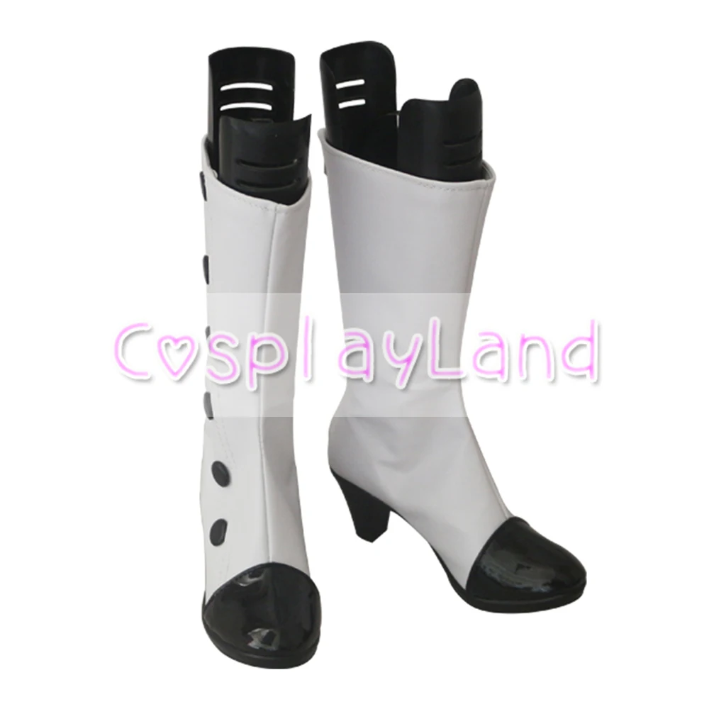 Ботинки для косплея arknight Цейлонские белые кожаные женские ботинки на высоком