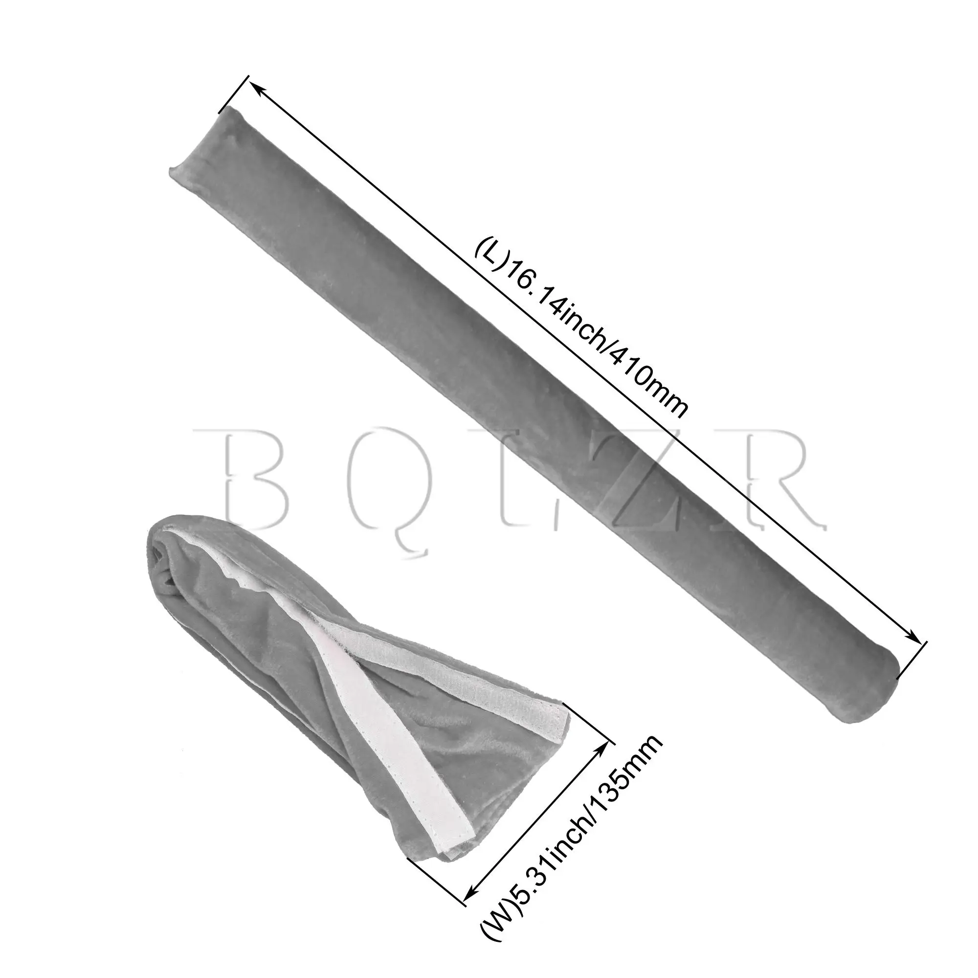 

BQLZR 2 Pcs Kitchen Appliance Handle Cover 16.5x5.9inch Gray Decorative Wraps