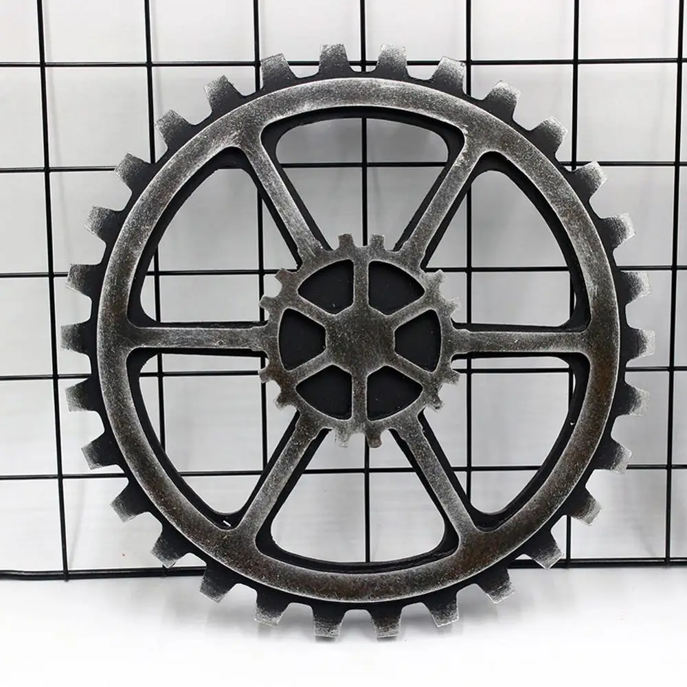 24 см стимпанк деревянная Шестерня колеса винтажное украшение для стен украшения