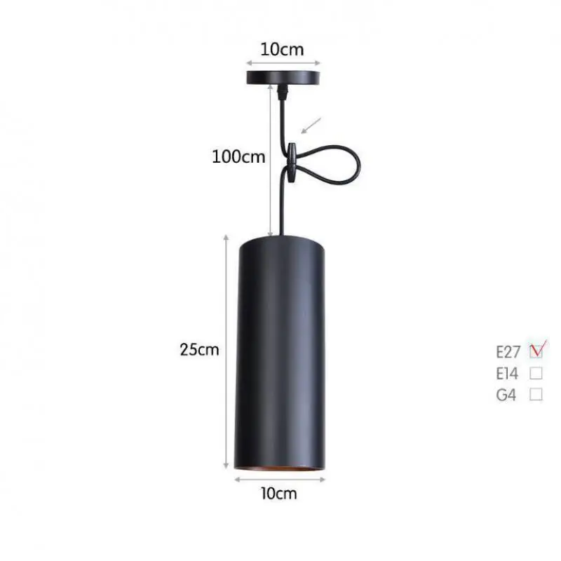 Подвесной светильник E27 светодиодная лампа в стиле ретро современное освещение