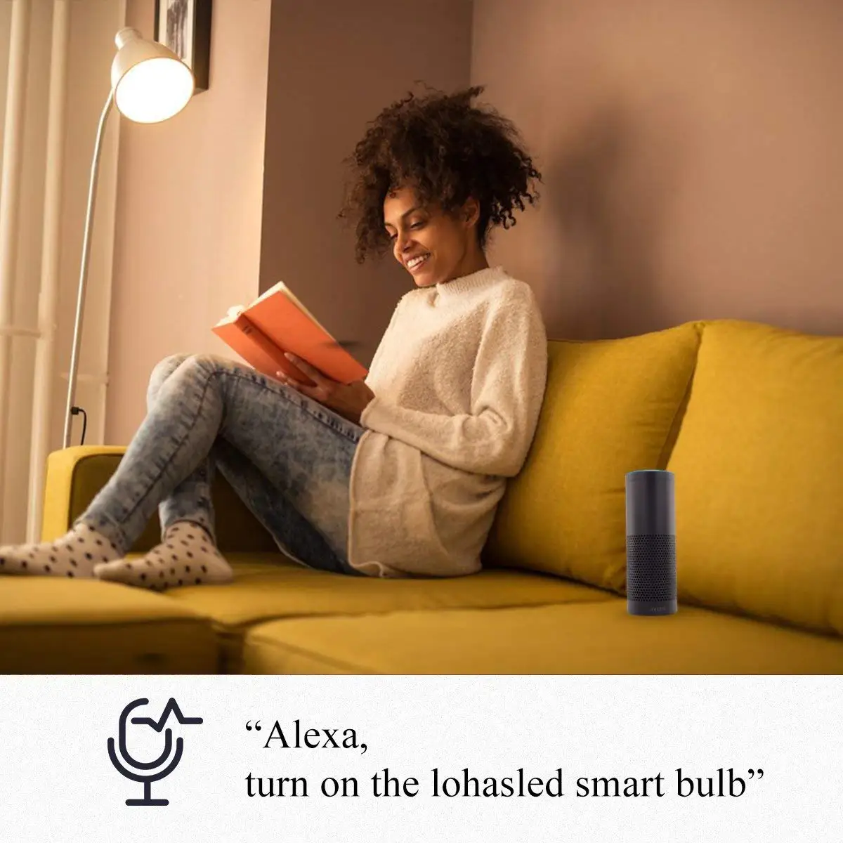 Умная Светодиодная лампа с Wi Fi GU10 RGB 5 Вт эквивалентная 50 атмосферная Спортивная