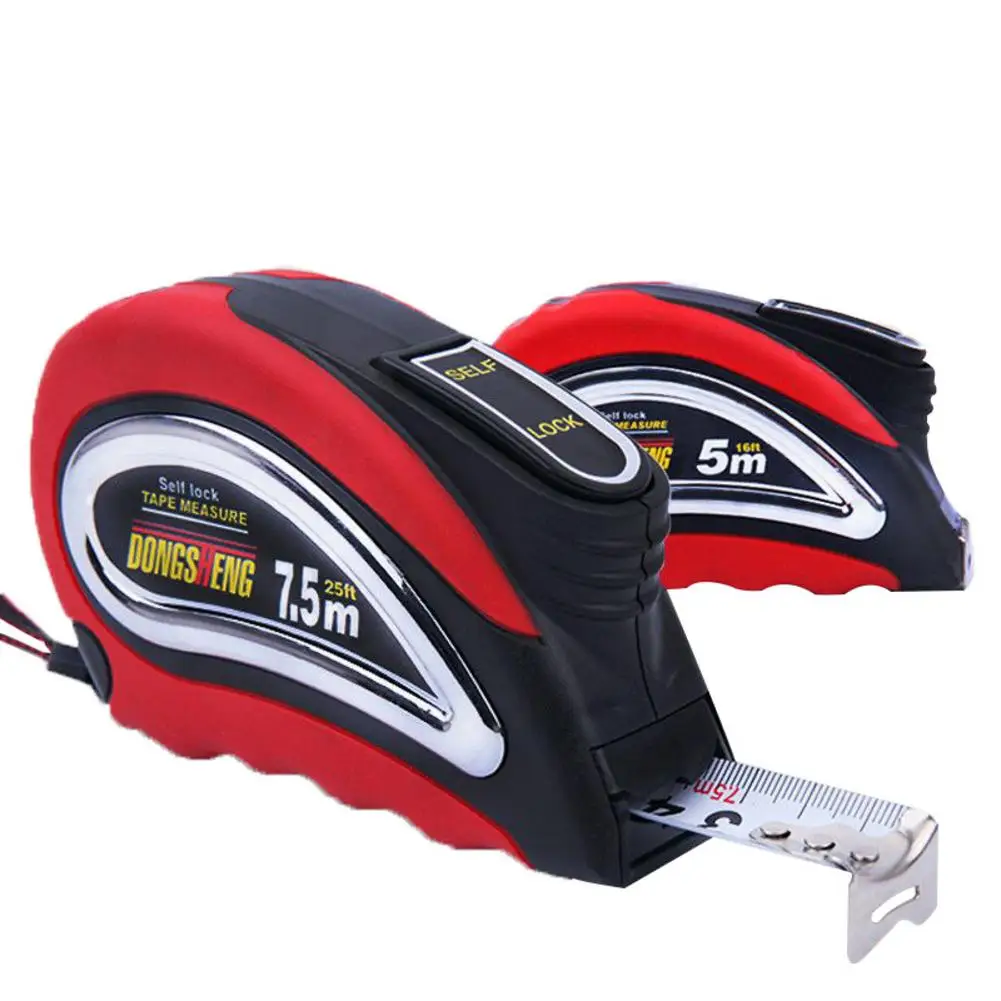 Мерная лента строительная рулетка с системой автоблокировки для строительства