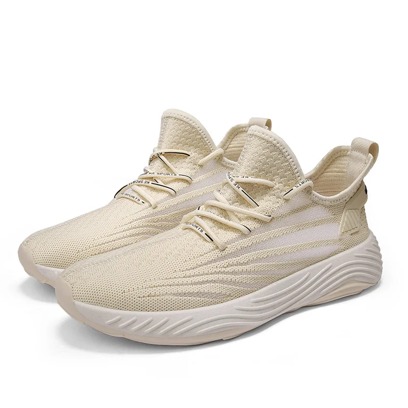 

2020 Spring Mesh Fly Woven Coconut Shoes Casual Shoes Breathable Sports Fashion Man Shoes 0329