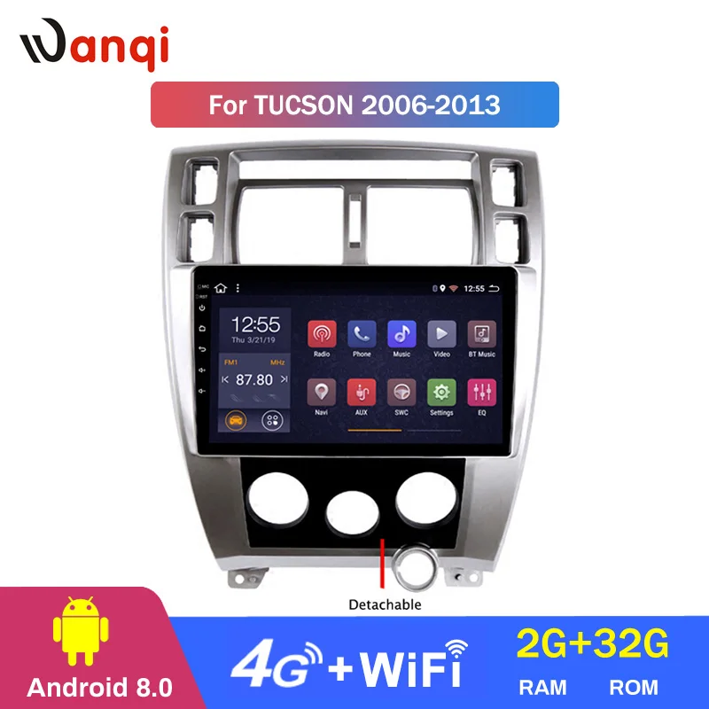 4G Lte All Netcom 2.5D HD WANQI 9.1 Автомагнитола Мультимедийный плеер для Hyundai Tucson 2006-2013 GPS навигация.