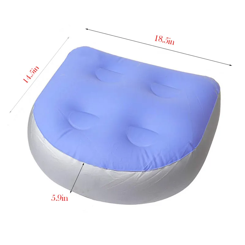 

Inflatable Pillows Booster Seat Inflatable Hot Tub Pillow Cushion Suction Cup Grip Chair Back Sofa Cushion Camping Rest Support