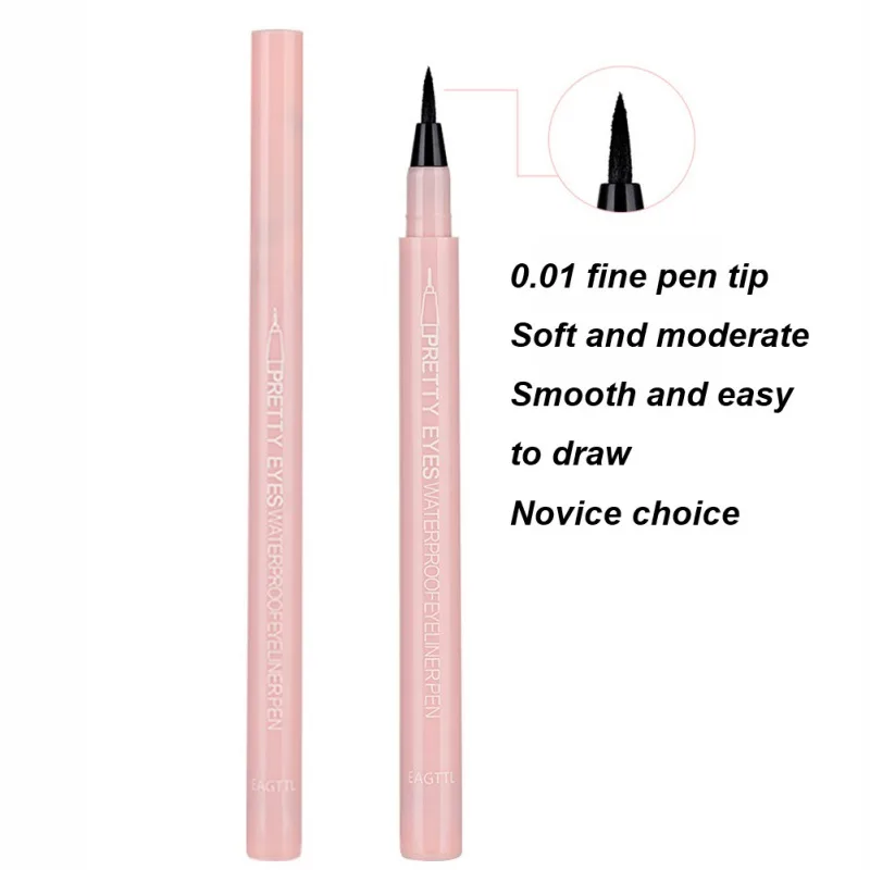 Тонкая подводка для глаз стойкая Водонепроницаемая быстросохнущая ручка