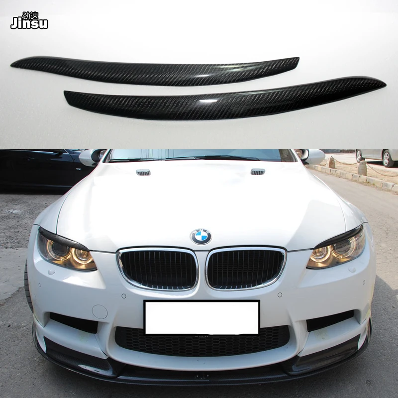 Декоративные фары из настоящего углеродного волокна для BMW 3 series coupe 320i 330i 335i 2006 2008