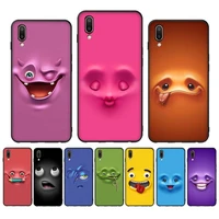 funny face phone case case for oppo reno realme c3 6pro cover for vivo y91c y17 y19 funda capa