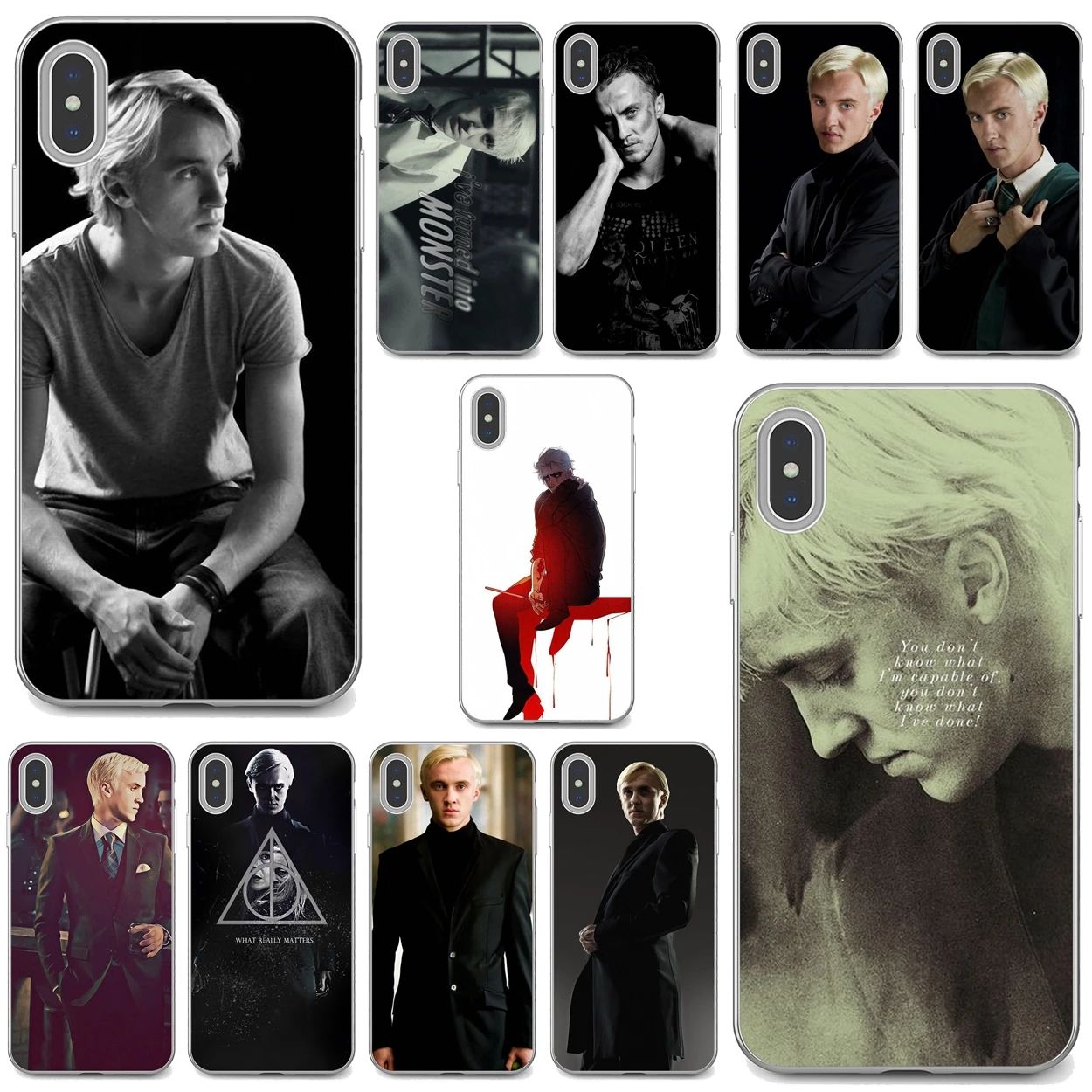 Мягкий кожаный чехол Draco-Malfoy-Art-постер для Apple iPhone 10 11 12 Pro Mini 4S 5S SE 5C 6 6S 7 8 X XR XS Plus Max 2020