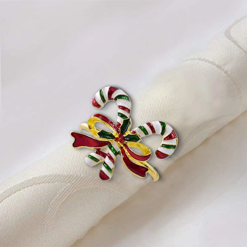 6 упаковок кольца для салфеток свадебных приемов Рождества Дня благодарения и