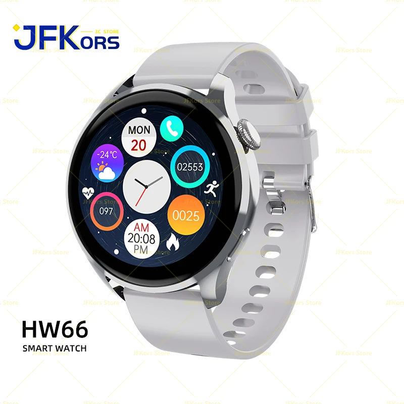 

Smartwatch HW66 Bluetooth Call Heart Rate Sleep Monitor Bracelet Men Women Smart Watch for apple huawei