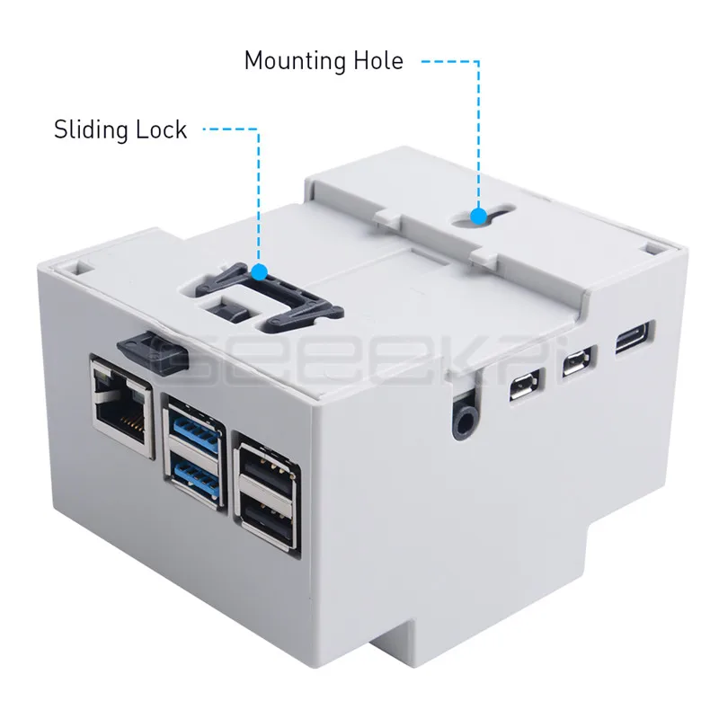 Пластиковый чехол GeeekPi ABS для электрической коробки Raspberry Pi с охлаждающим