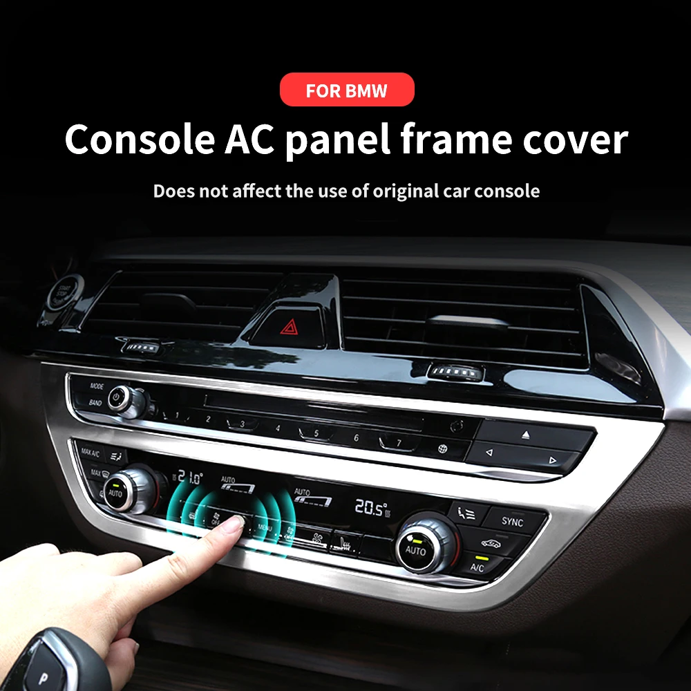 

Панель управления CD для BMW G30 G38, декоративная хромированная наклейка для регулировки интерьера автомобиля, звуковой панели