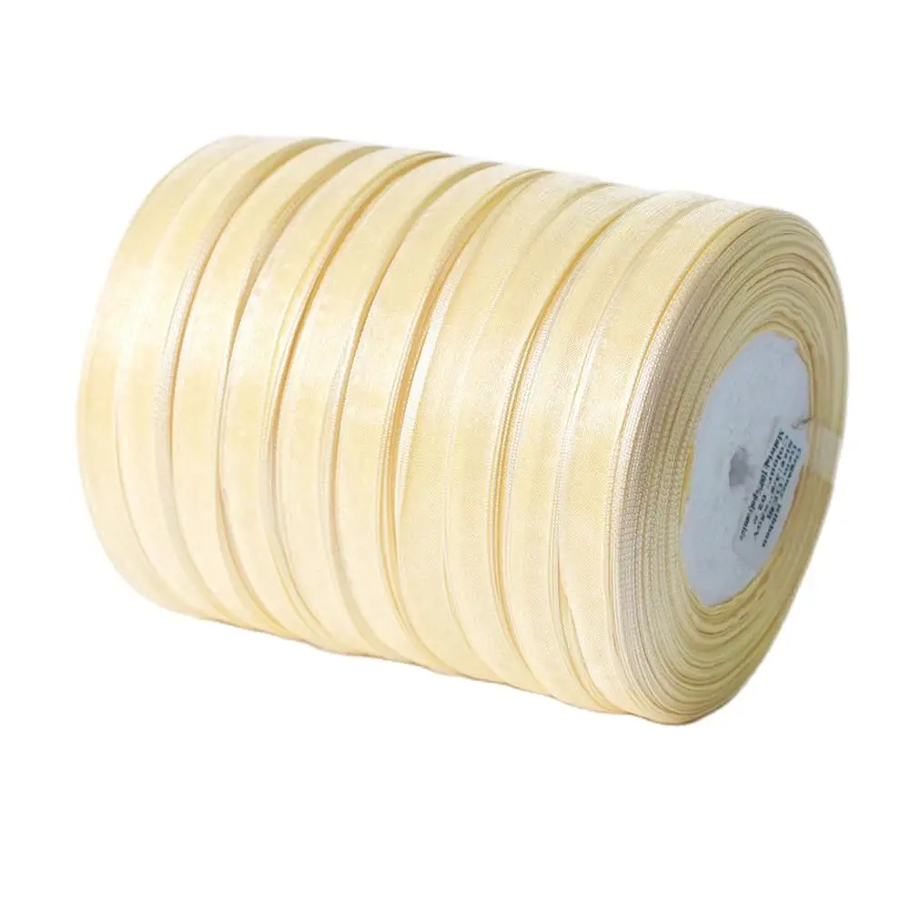 1 м Тюлевая кружевная желтая лента с бантом 0 9 см широкая Пасхальная ткань ленты