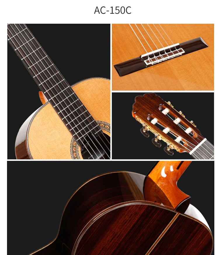 Профессиональная Акустическая классическая гитара ручной работы 39 дюймов с