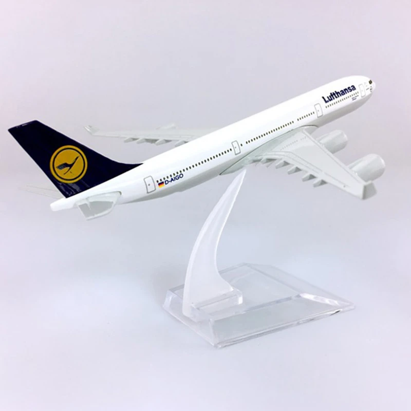 16cm Germany Air Lufthansa A340 Airlines Airplane Diecast Alloy Metal Model Airbus 340 Airways Plane Aircraft | Игрушки и хобби